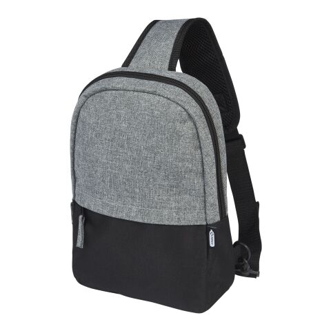 Reclaim GRS recycled two-tone sling 3.5L Standard | Solid black-Heather grey | No Branding | not available | not available | not available