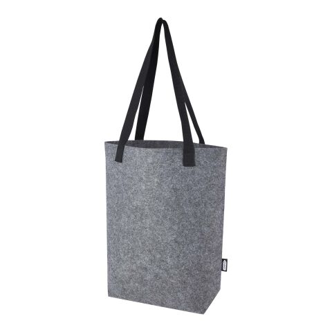 Felta GRS recycled felt tote bag with wide bottom 12L Standard | Grey | Not applicable | No Branding | not available | not available | not available