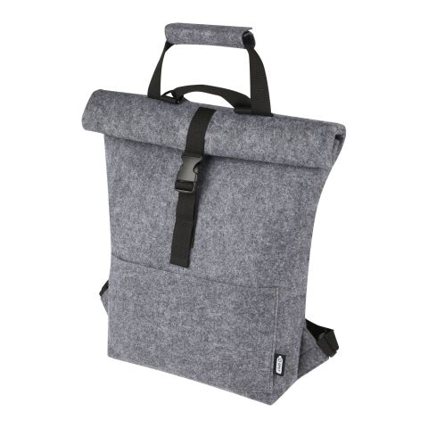 Felta GRS recycled felt roll-top bike bag 13L Standard | Grey | No Branding | not available | not available | not available