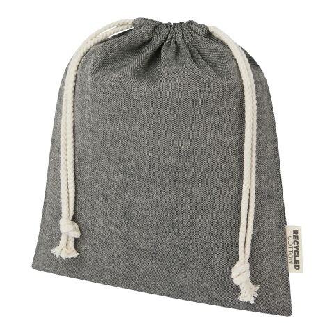 Pheebs 150 g/m² GRS recycled cotton gift bag medium 1.5L Standard | Heather black | not available | No Branding | not available | not available | not available
