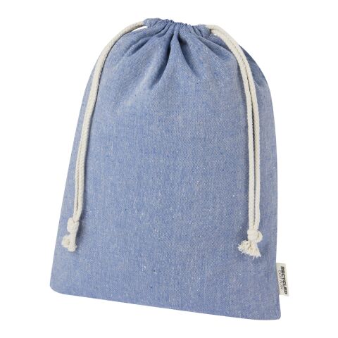 Pheebs 150 g/m² GRS recycled cotton gift bag large 4L Standard | Heather blue | not available | No Branding | not available | not available | not available