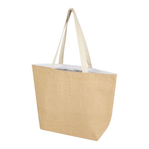 Juta 300 g/m² jute cooler tote bag 12L Standard | Natural-White | Not applicable | No Branding | not available | not available