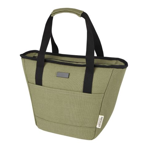 Joey 9-can GRS recycled canvas lunch cooler bag 6L Standard | Olive | not available | No Branding | not available | not available | not available