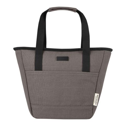 Joey 9-can GRS recycled canvas lunch cooler bag 6L Standard | Grey | No Branding | not available | not available | not available