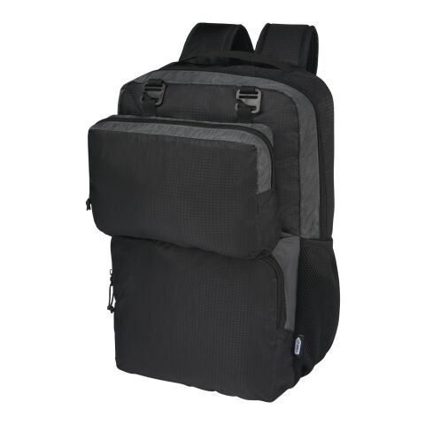 Trailhead 15&quot; GRS recycled lightweight laptop backpack 14L Standard | Solid black-Grey | No Branding | not available | not available | not available