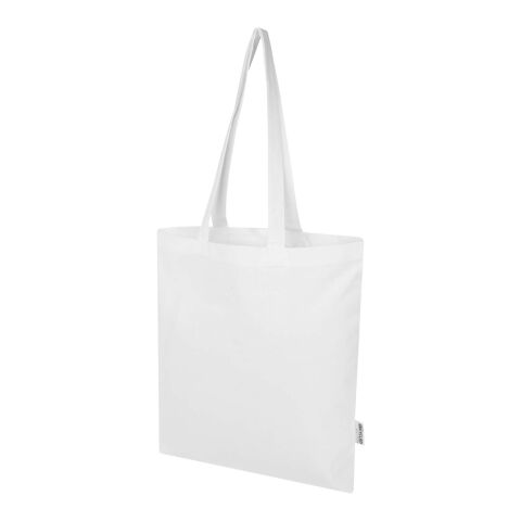 Madras Blend 140 g/m² GRS recycled cotton tote bag 7L Standard | White | not available | No Branding | not available | not available | not available