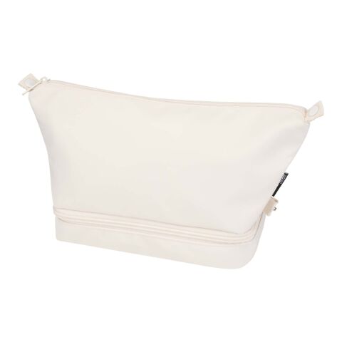 Trip Aware™ recycled travel toiletry bag 6L Standard | Ivory white | No Branding | not available | not available | not available