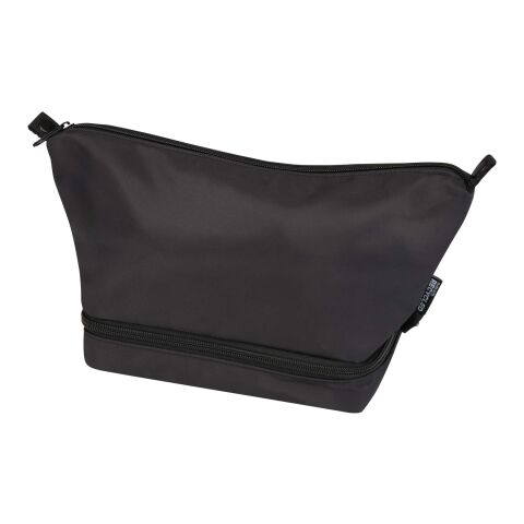 Trip Aware™ recycled travel toiletry bag 6L Standard | Solid black | not available | No Branding | not available | not available | not available