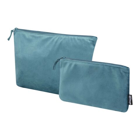 Swift GRS recycled velvet toiletry bag set Deep Sea Green | not available