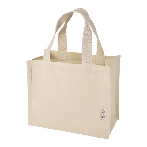 Odessa 220 g/m² GRS recycled cotton mini gusset tote bag 9L Standard | Natural | Not applicable | No Branding | not available | not available | not available