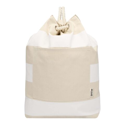 Florida 270 g/m² GRS recycled sailor duffel bag 15L White
