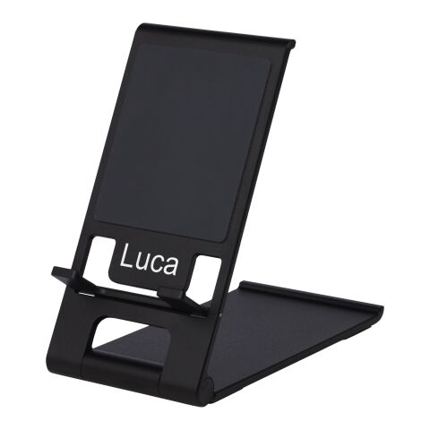 Rise slim aluminium phone stand Standard | Solid black | No Branding | not available | not available