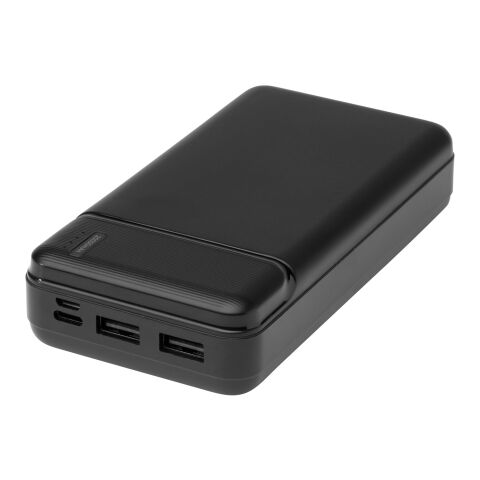 Loop 20.000 mAh recycled plastic power bank Standard | Solid black | No Branding | not available | not available