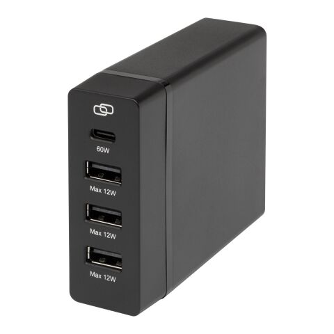 ADAPT 72W recycled plastic PD power station Standard | Solid black | No Branding | not available | not available