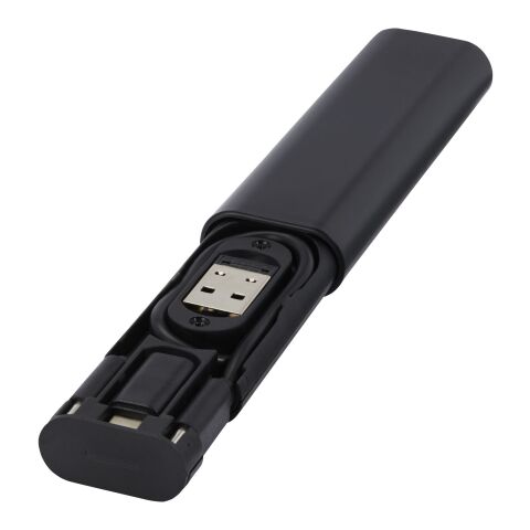 Whiz recycled plastic modular charging cable Standard | Solid black | No Branding | not available | not available