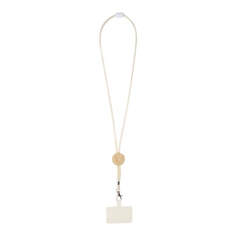 Adhab smartphone lanyard with bamboo details Standard | white | No Branding | not available | not available | not available
