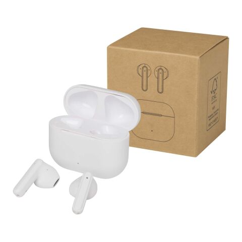 Altais recycled plastic True Wireless Bluetooth® headset Standard | White | No Branding | not available | not available