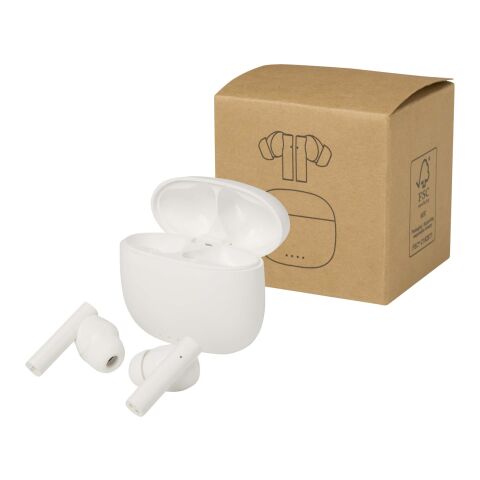 Alterf recycled plastic True Wireless Bluetooth® headset with silicone eartips Standard | White | No Branding | not available | not available