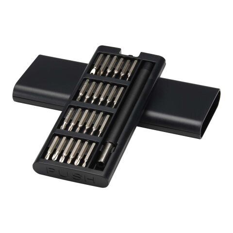 Orvix recycled plastic precision repair tool set Solid black