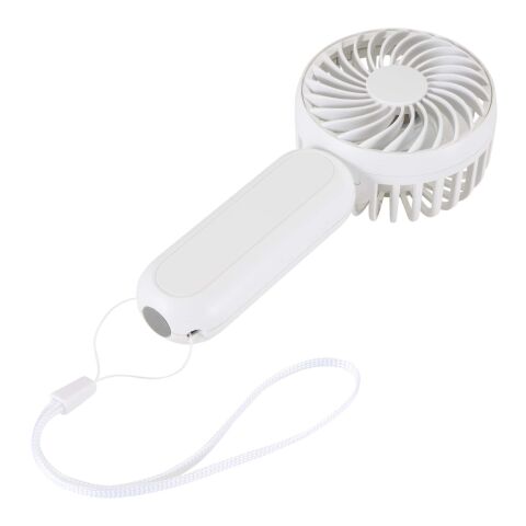 Aervia recycled plastic portable fan Standard | White | No Branding | not available | not available
