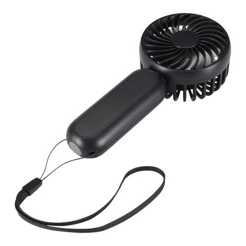Aervia recycled plastic portable fan Solid black