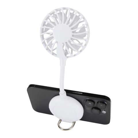Ventio recycled plastic magnetic portable fan Standard | White | No Branding | not available | not available