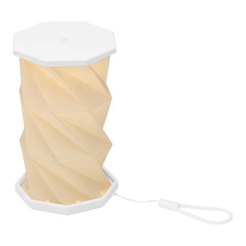 Celestia foldable recycled plastic table lamp White