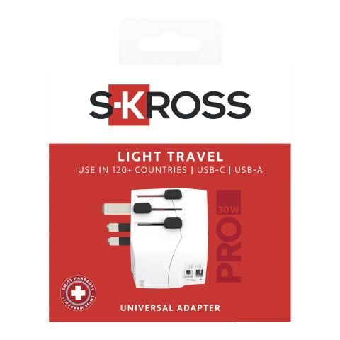 SKROSS® PRO Light USB AC30PD world adapter White