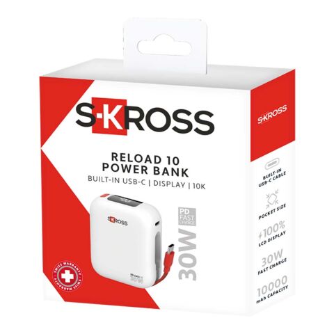 SKROSS® Reload 10.000 mAh power bank White