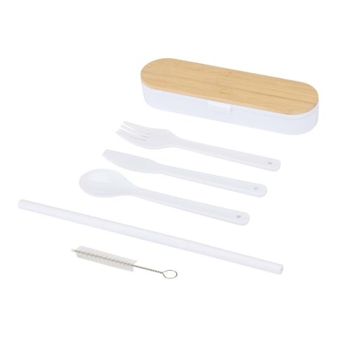 Runa cutlery set with bamboo lid Standard | white | No Branding | not available | not available