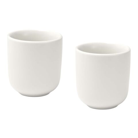 Male 90 ml ceramic espresso cups - set of 2 Standard | White | No Branding | not available | not available