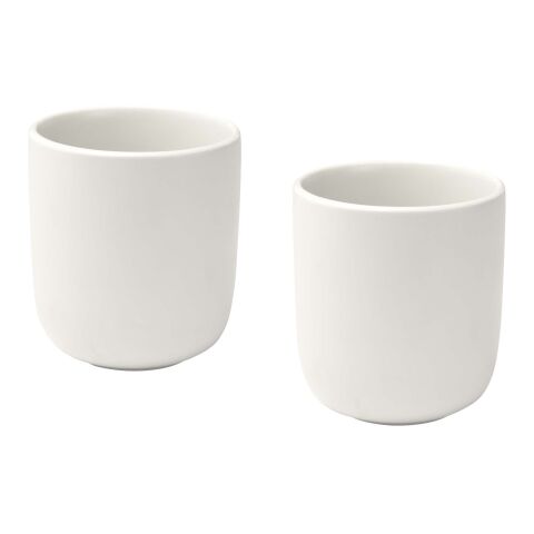 Male 200 ml ceramic cups - set of 2 Standard | White | No Branding | not available | not available