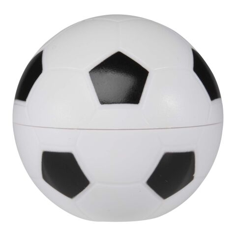 Zuri football-shaped vanilla lip balm with SPF 15 Standard | Solid black | No Branding | not available | not available