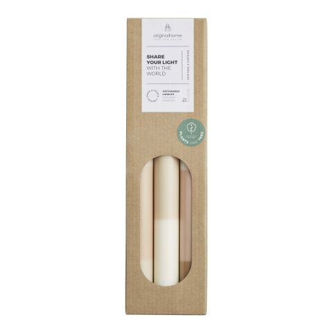 Originalhome layered limestone candles - set of 3 Ivory white | Not applicable | No Branding