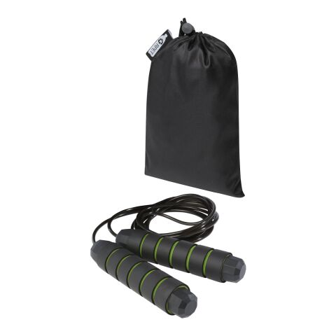 Austin soft skipping rope in recycled PET pouch Standard | Apple green | not available | No Branding | not available | not available | not available