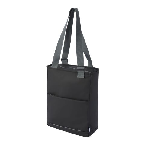 Aqua 14&quot; GRS recycled water resistant laptop tote bag 14L Standard | Solid black | No Branding | not available | not available | not available