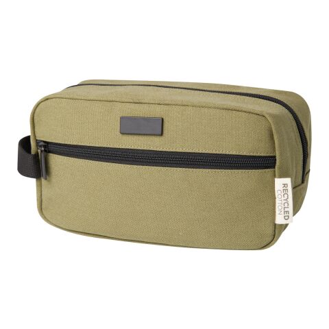 Joey GRS recycled canvas toiletry bag 3.5L Standard | Olive | No Branding | not available | not available | not available