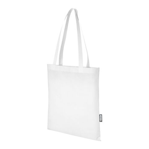 Zeus GRS recycled non-woven convention tote bag 6L Standard | White | No Branding | not available | not available | not available