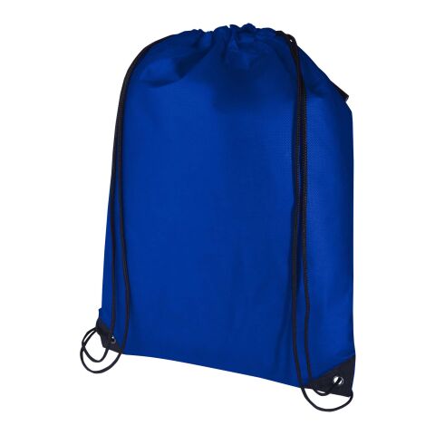 Evergreen GRS recycled non-woven drawstring bag 5L Standard | Royal blue | No Branding | not available | not available | not available