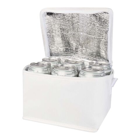 Spectrum 6-can recycled non-woven cooler bag 4L Standard | white | No Branding | not available | not available