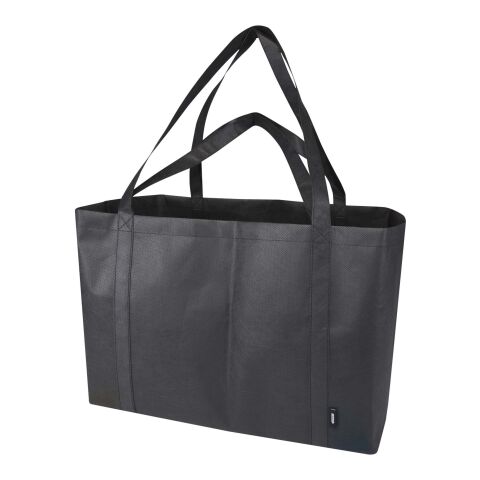 Jumbo GRS recycled non-woven extra large tote bag 65L Standard | Solid black | No Branding | not available | not available | not available