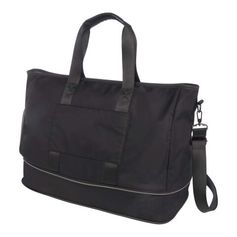 Rhine GRS recycled expandable duffel bag 35L Standard | Black | No Branding | not available | not available