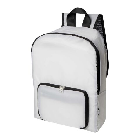 EcoFold RPET foldable backpack 15L Standard | White | Not applicable | No Branding | not available | not available | not available