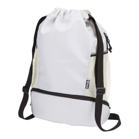 Nomad GRS recycled sports drawstring bag with bottom compartment 18L Standard | Sandstone | No Branding | not available | not available | not available