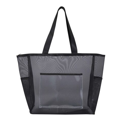 Mesh GRS recycled tote bag 23L Solid black
