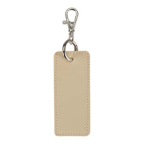 Resi Plus GRS recycled rectangle charm keychain Standard | Oatmeal | No Branding | not available | not available