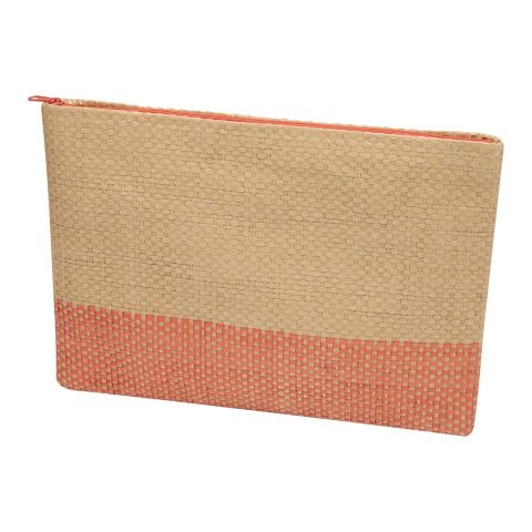 Rhythm straw paper zipped pouch 3L Brick