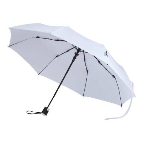 Agnes 21" foldable auto open RPET umbrella White