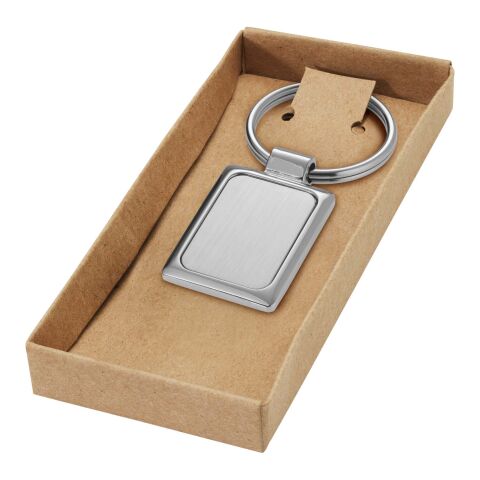 Sergio rectangular metal keychain Standard | Silver | Not applicable | No Branding | not available | not available | not available