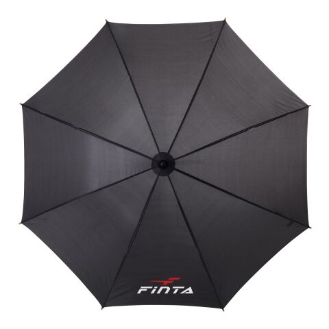 Jova 23" umbrella with wooden shaft &amp; handle Standard | Solid black | not available | No Branding | not available | not available | not available